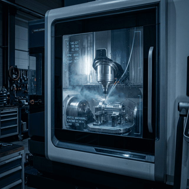 CNC metaalbewerking, realistische productieomgeving